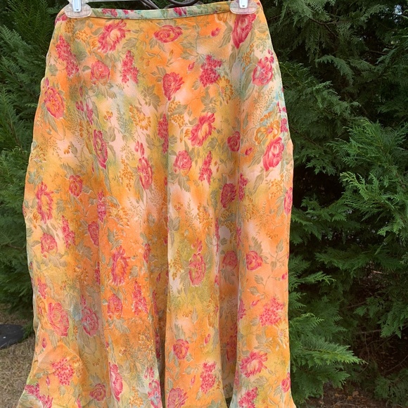 Coldwater Creek Dresses & Skirts - Beautiful Floral Coldwater Creek Skirt 2x (Spring Themed)